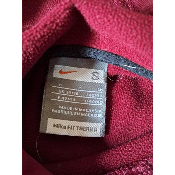 Nike Fit Therma Mens Large “Live Strong” Maroon/Gold Hoodie Swoosh - Picture 6 of 10